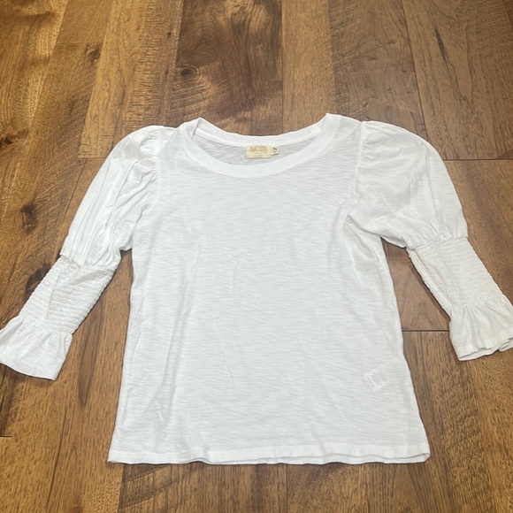 Nation LTD Tops - Nation LTD Woman’s White Long Sleeve Ruffle Top Size XS